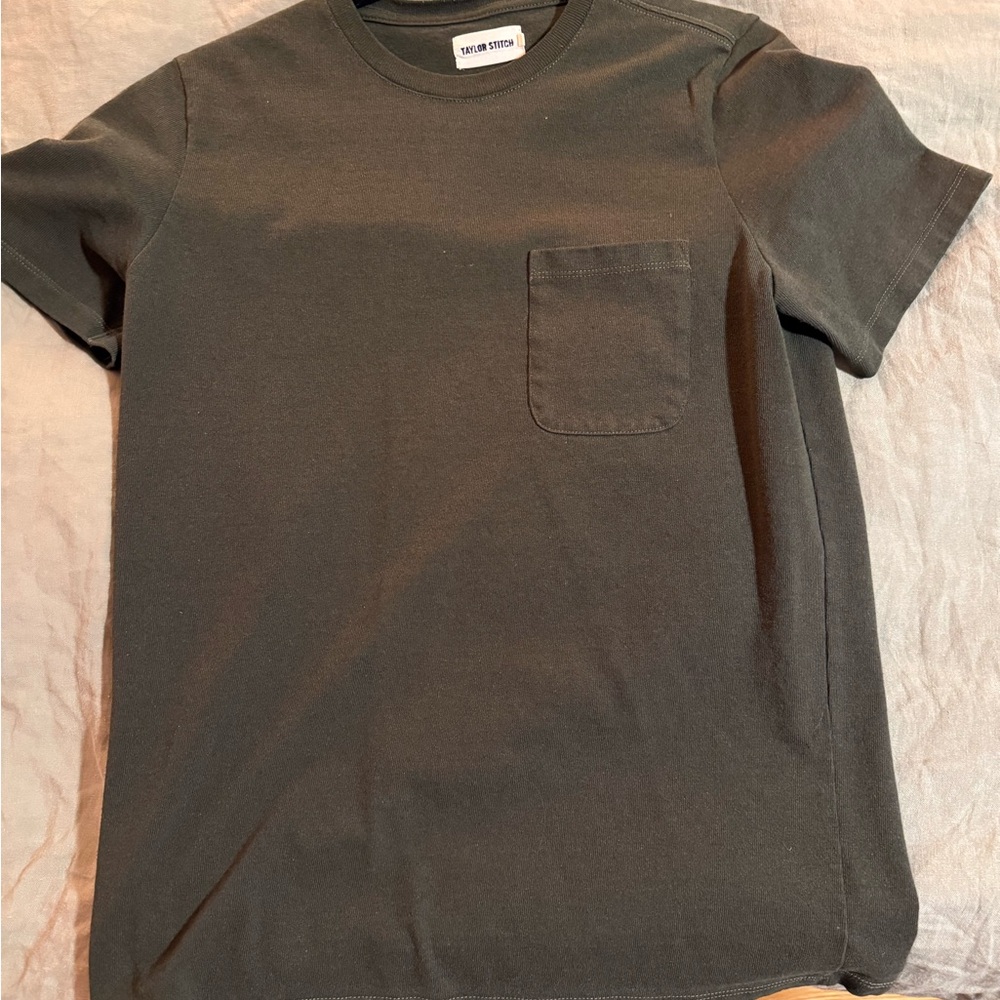 Taylor Stitch Heavy Bag Short Sleeve Tee Green